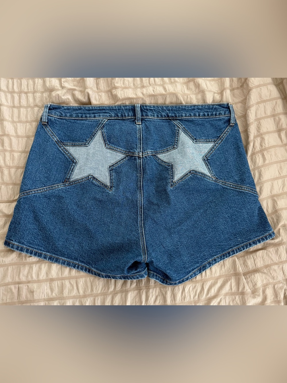 torrid Blue High-Rise Denim Shorts